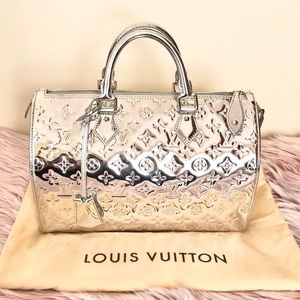 louis vuitton silver mirror bag